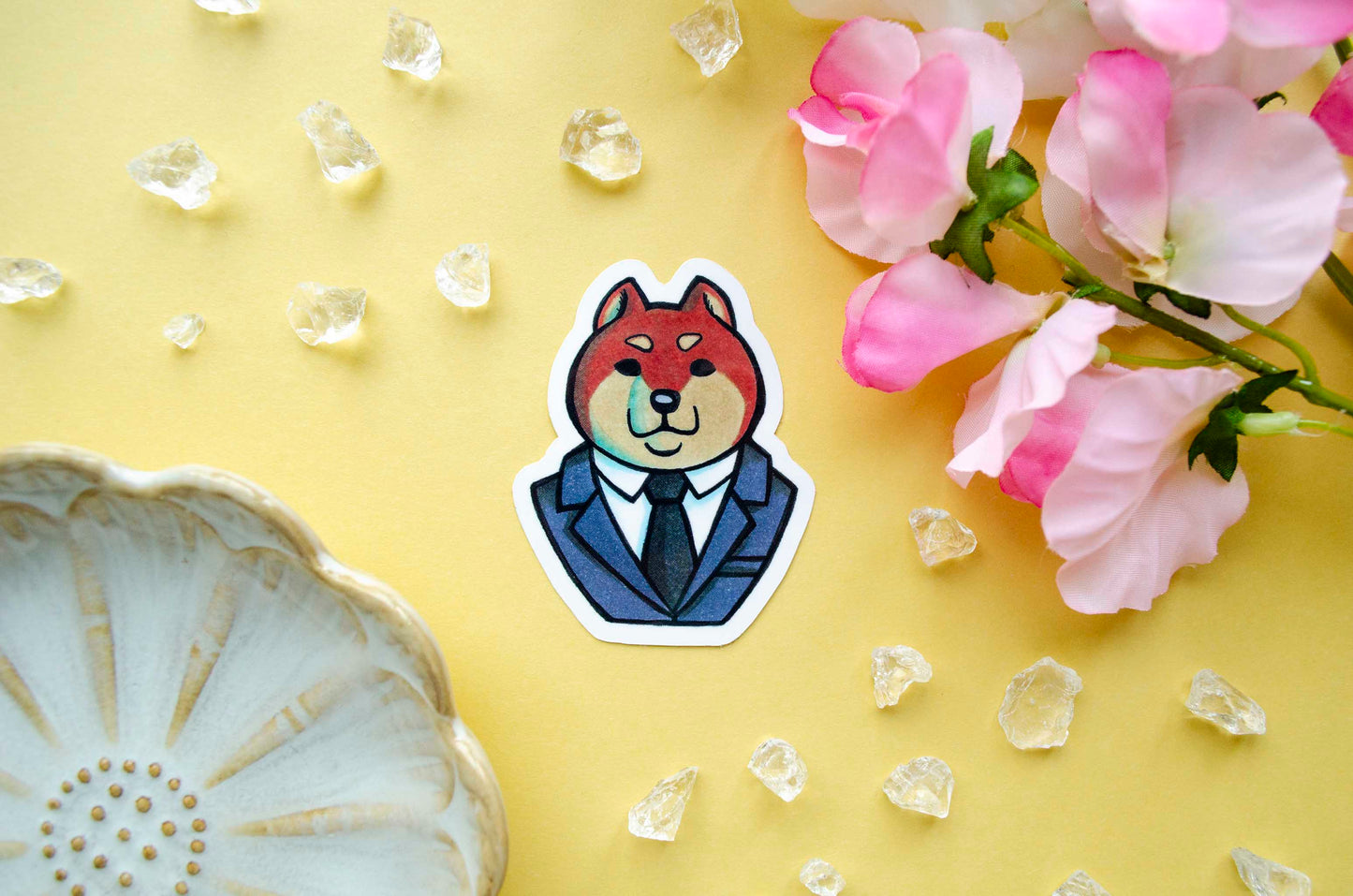 Business Shiba - Vinyylitarra
