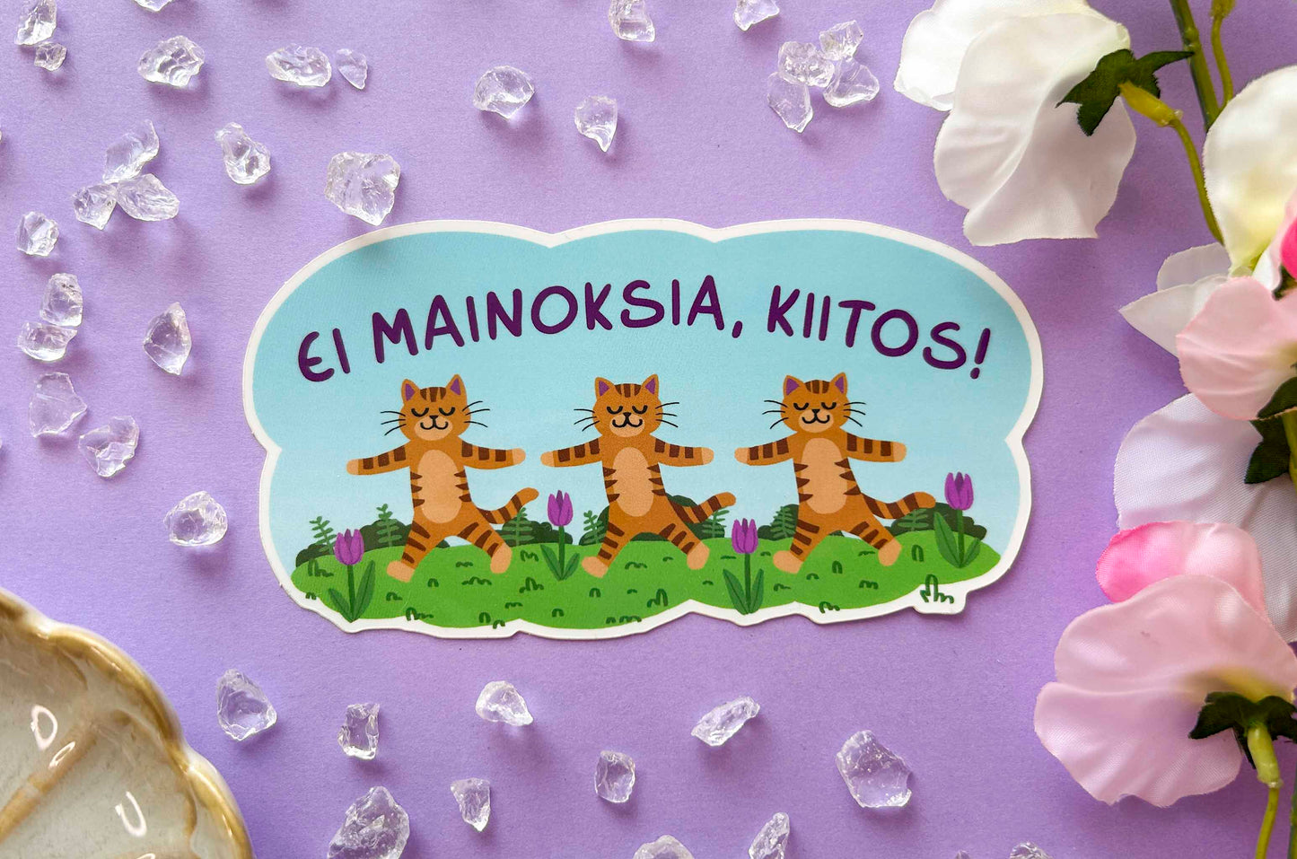 Ei mainoksia, kiitos - Tanssivat kissat vinyylitarra