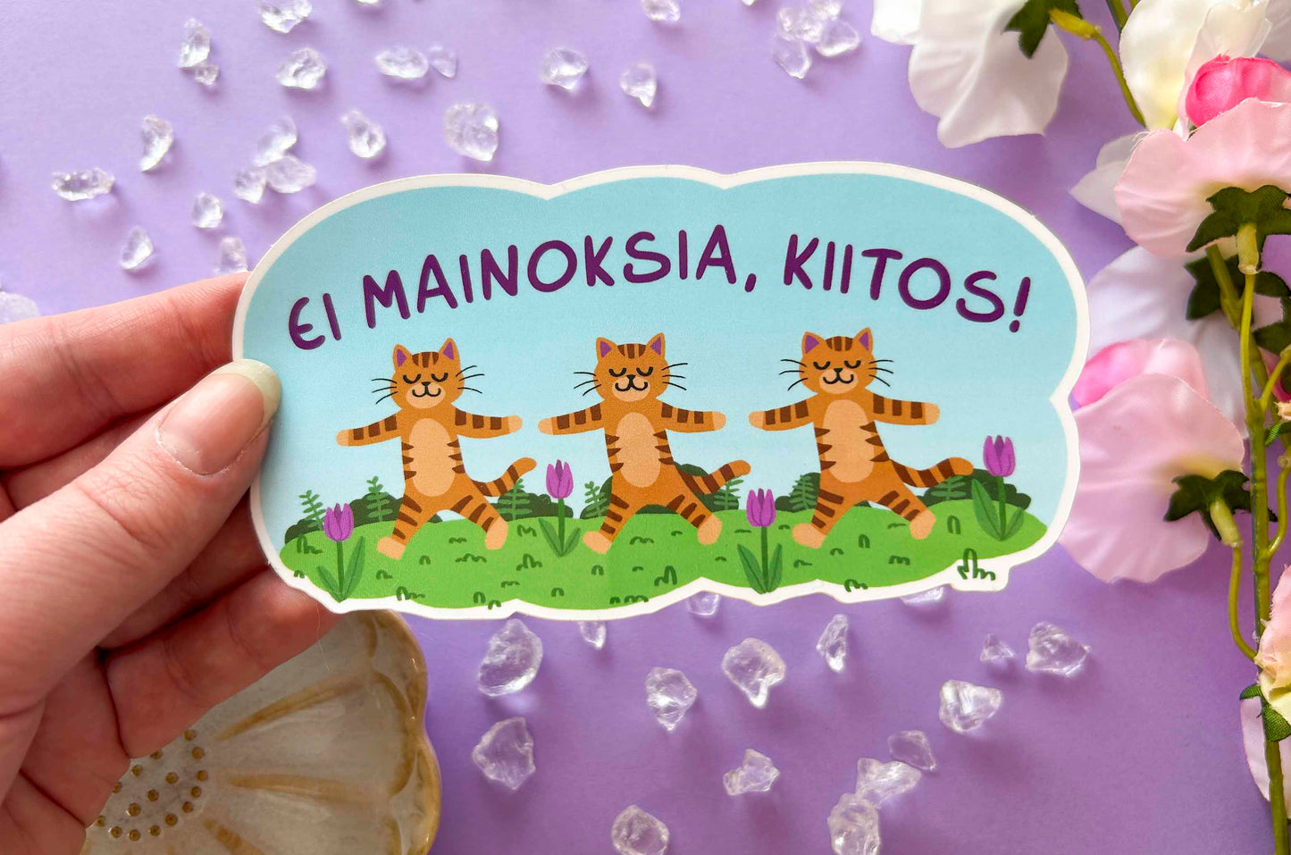 Ei mainoksia, kiitos - Tanssivat kissat vinyylitarra