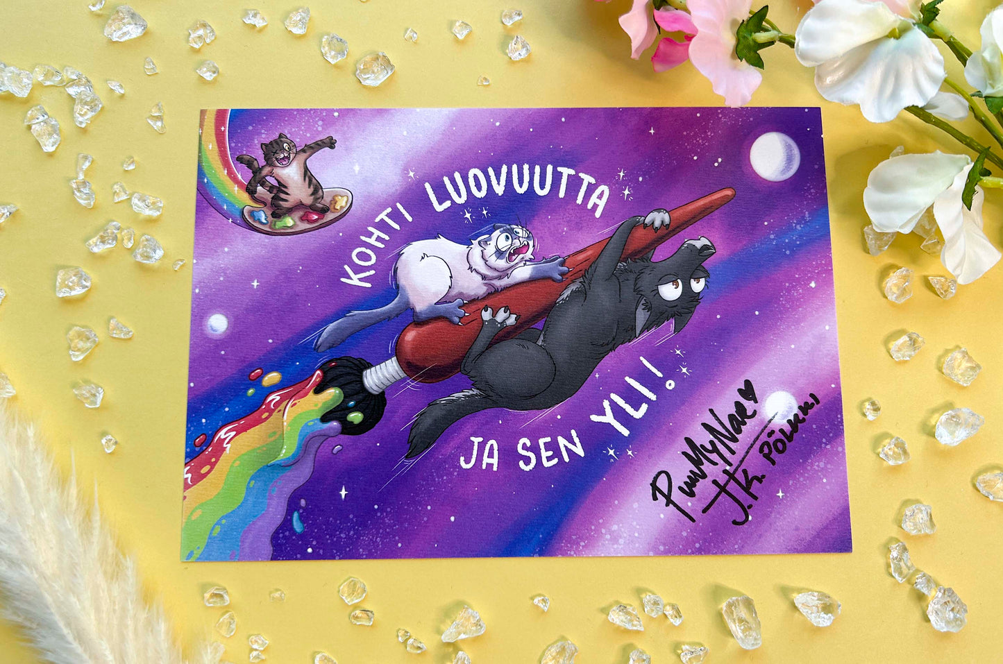 PurrMyName x J. K. Pölkki - A5 taideprintti