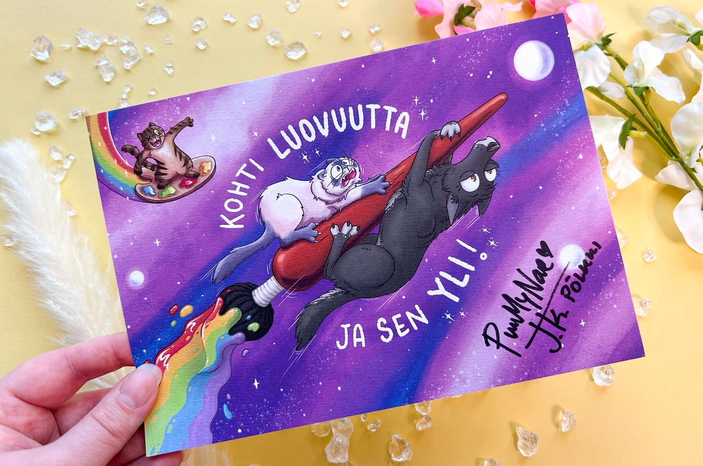 PurrMyName x J. K. Pölkki - A5 taideprintti