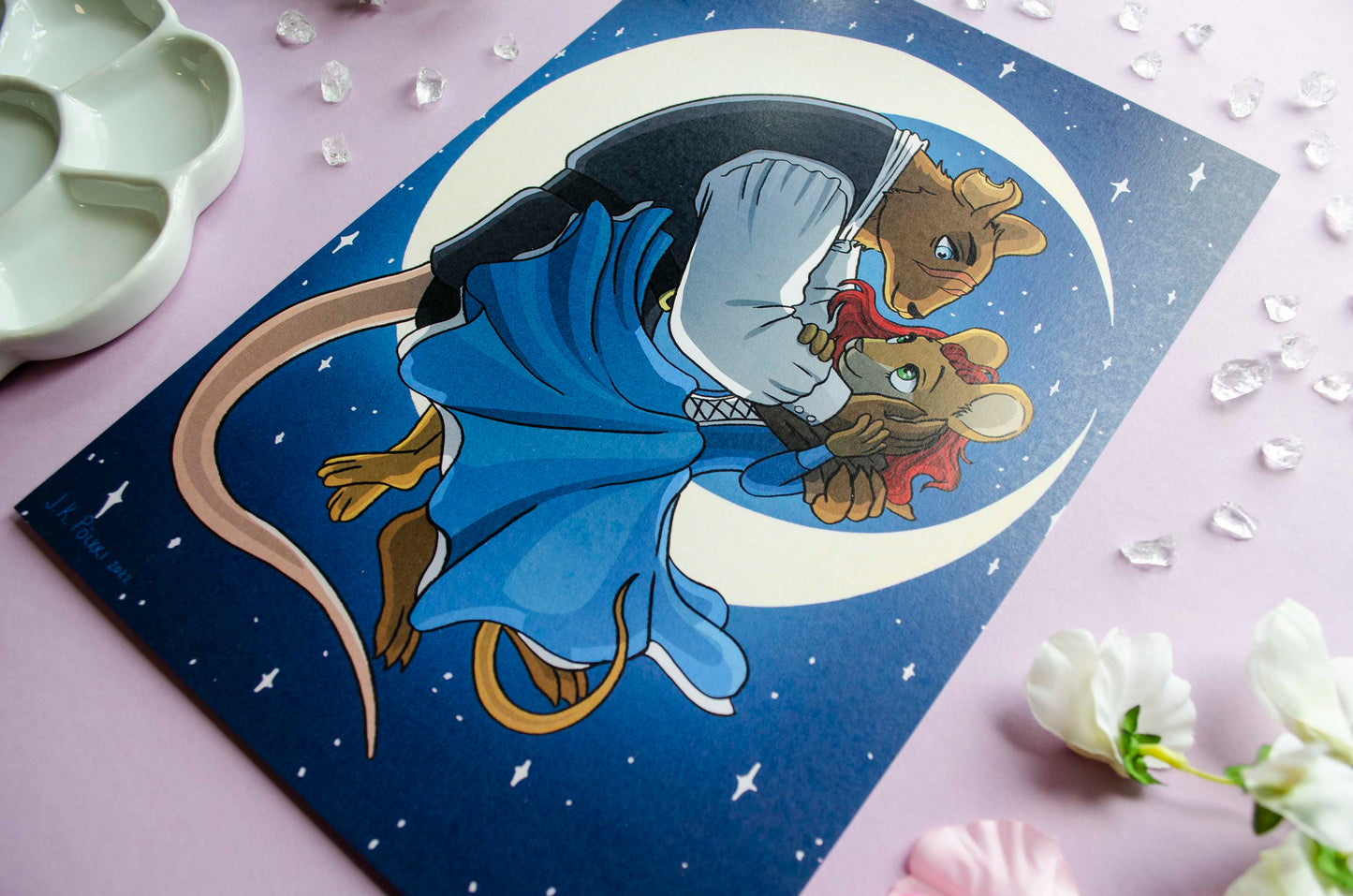 Rat and Mouse - A4 Taideprintti