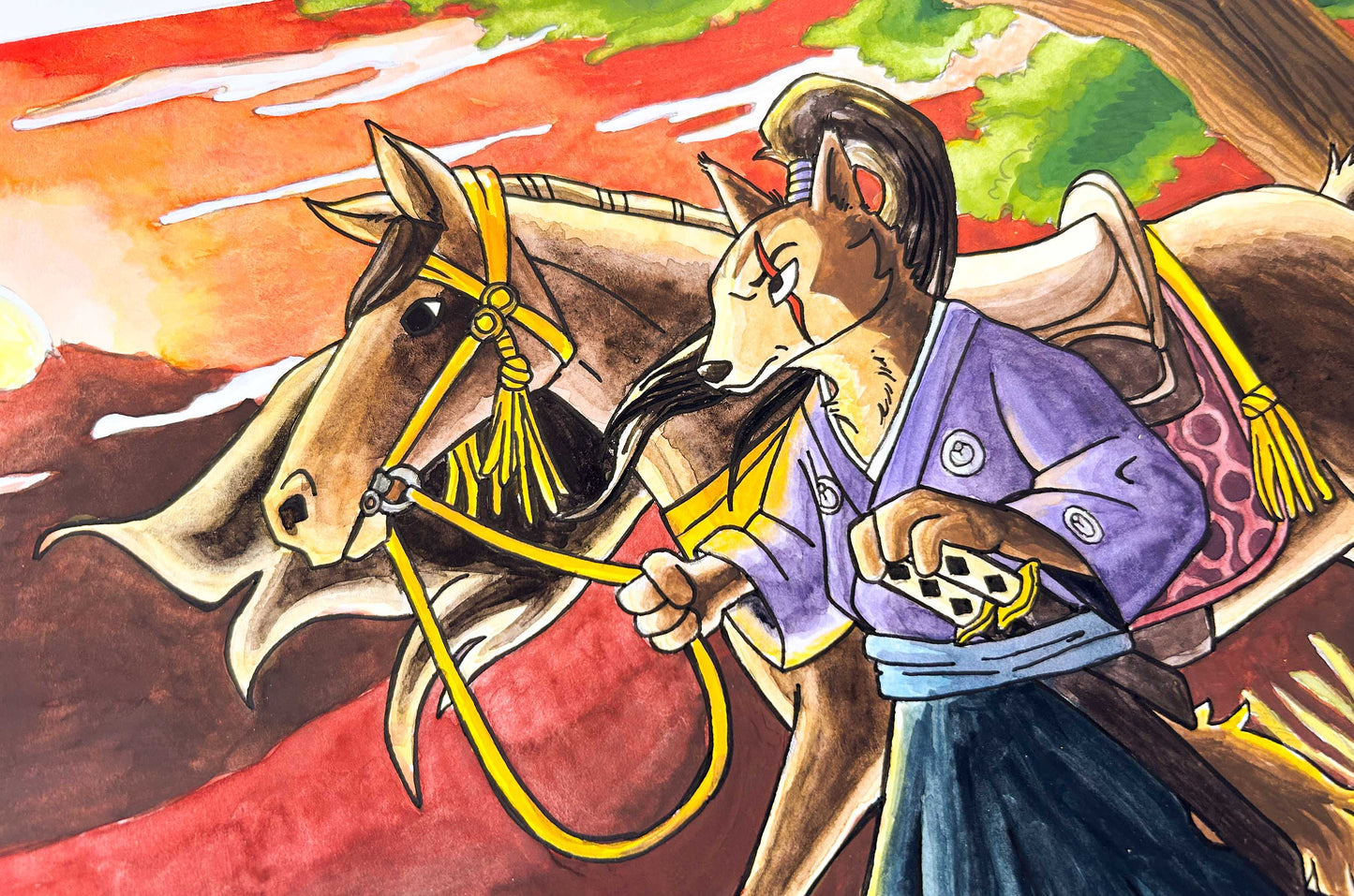 Samurai and His Horse - Alkuperäinen teos