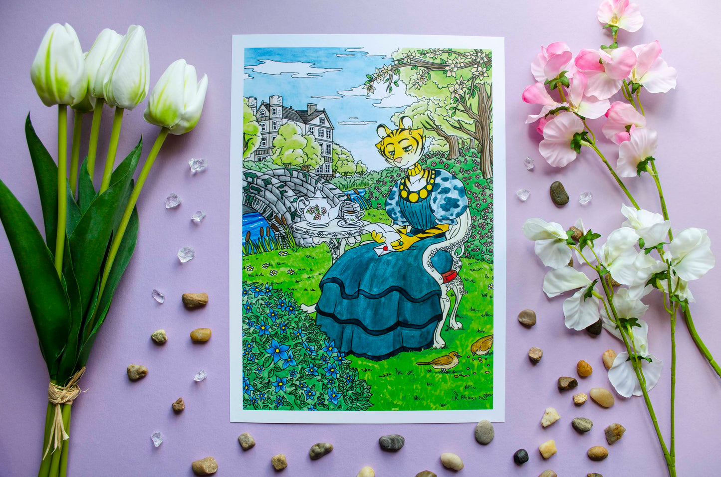 Lady Mina - A4 Taideprintti