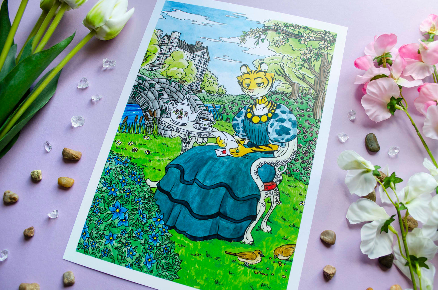 Lady Mina - A4 Taideprintti