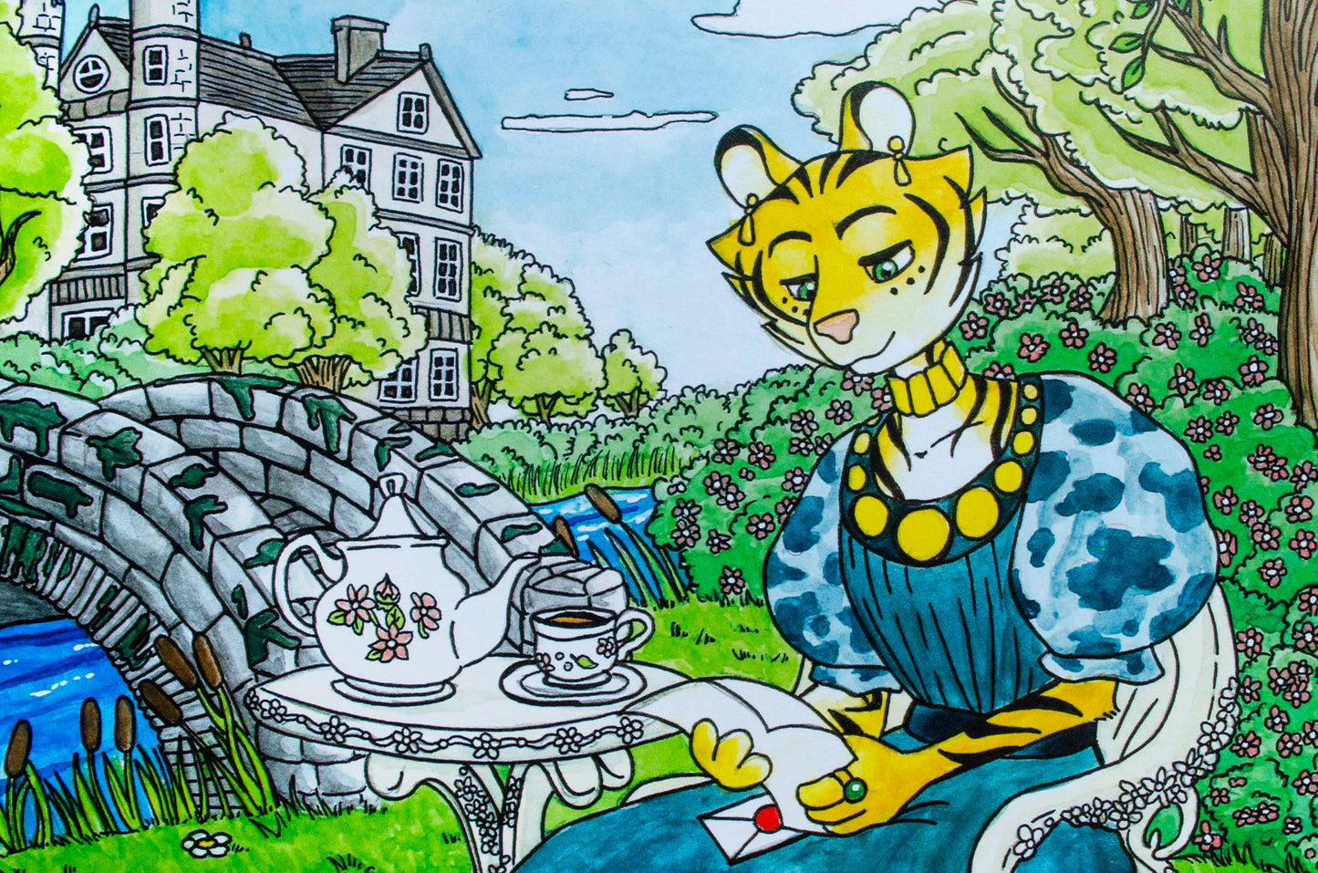 Lady Mina - A4 Taideprintti