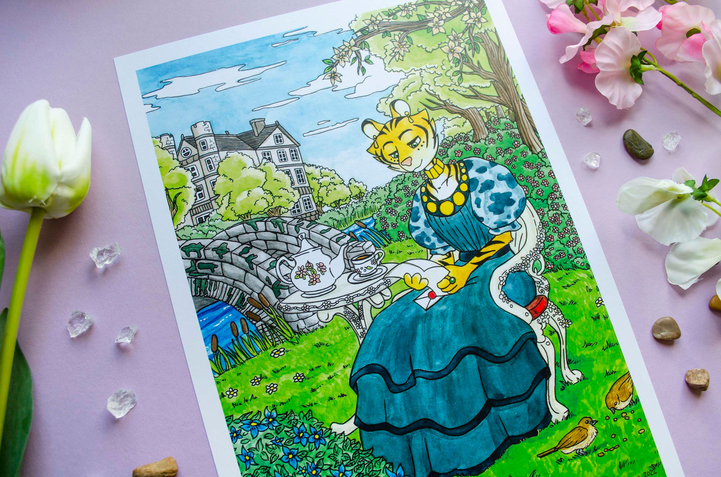 Lady Mina - A4 Taideprintti