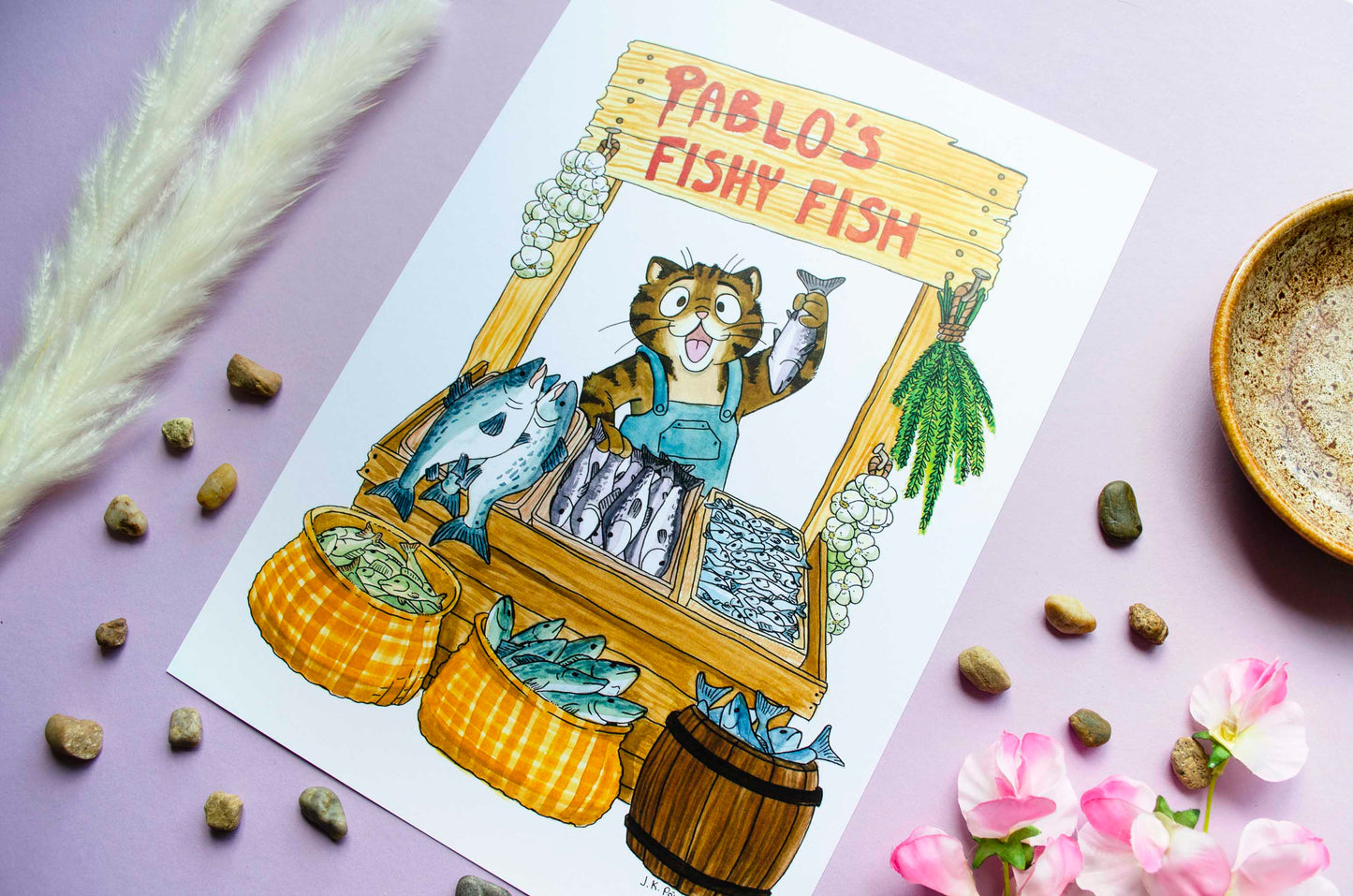 Pablo's Fishy Fish - A4 Taideprintti