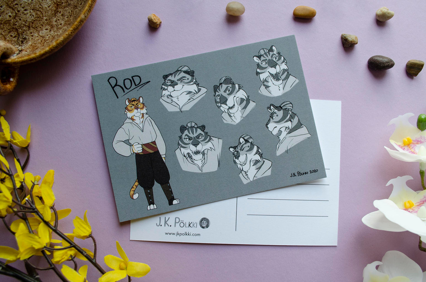Rod hahmoluonnos - postikortti
