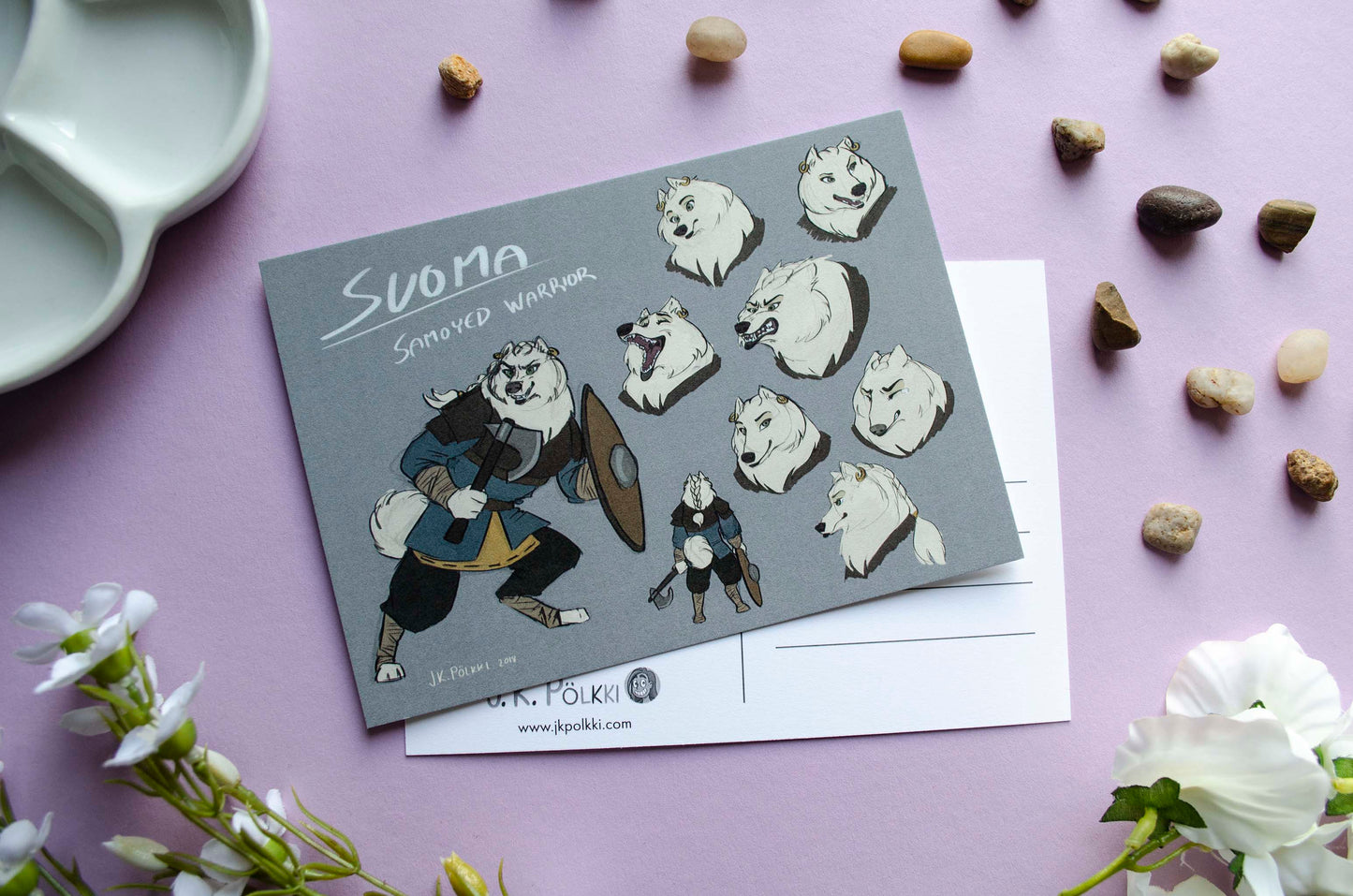 Suoma hahmoluonnos - Postikortti