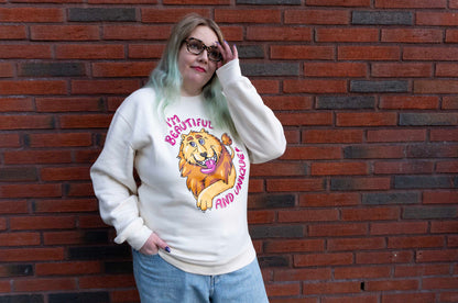 I'm Beautiful and Unique! - Leijona Collegepaita ja Inspiration Tarrabundle - ENNAKKOMYYNTI