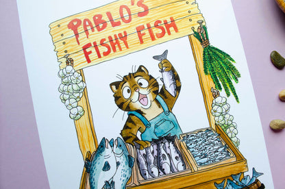 Pablo's Fishy Fish - Taideprintti