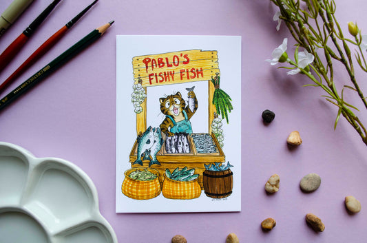 Pablo's Fishy Fish - Postikortti